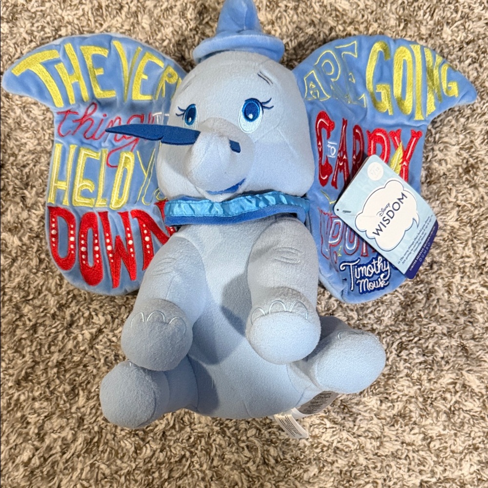 NWT Limited Release Disney Store Wisdom Series   1/12 Dumbo Plush